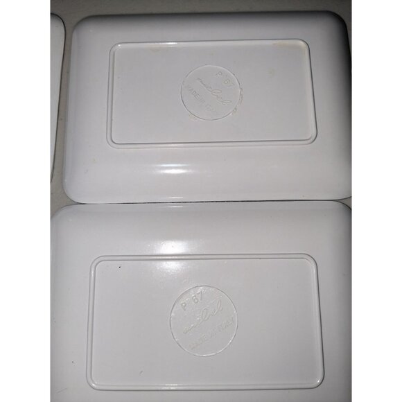 Set Of 4 Pagnossin Italy Michelangelo Sistine Chapel Themed Melamine Small Dishe - Picture 8 of 9